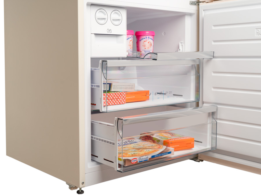 9920936 Холодильник с морозильником   Schaub Lorenz SLU S620E3E бежевый STDN-0018203 - Вид №7