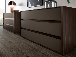 Меламиновый комод со встроенными ручками