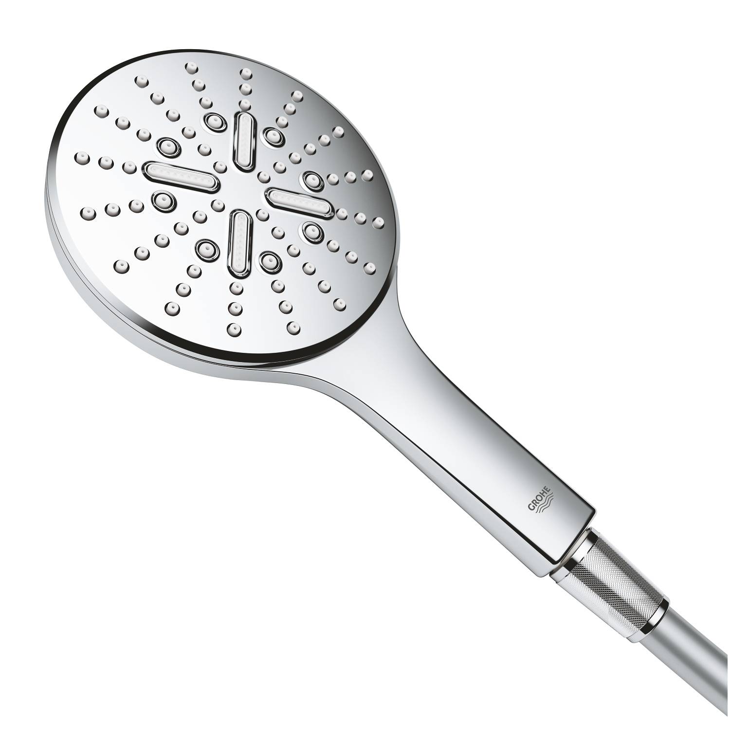 Ручной душ GROHE Rainshower SmartActive 130, 3 вида струй, хром (26544000) - Вид №2