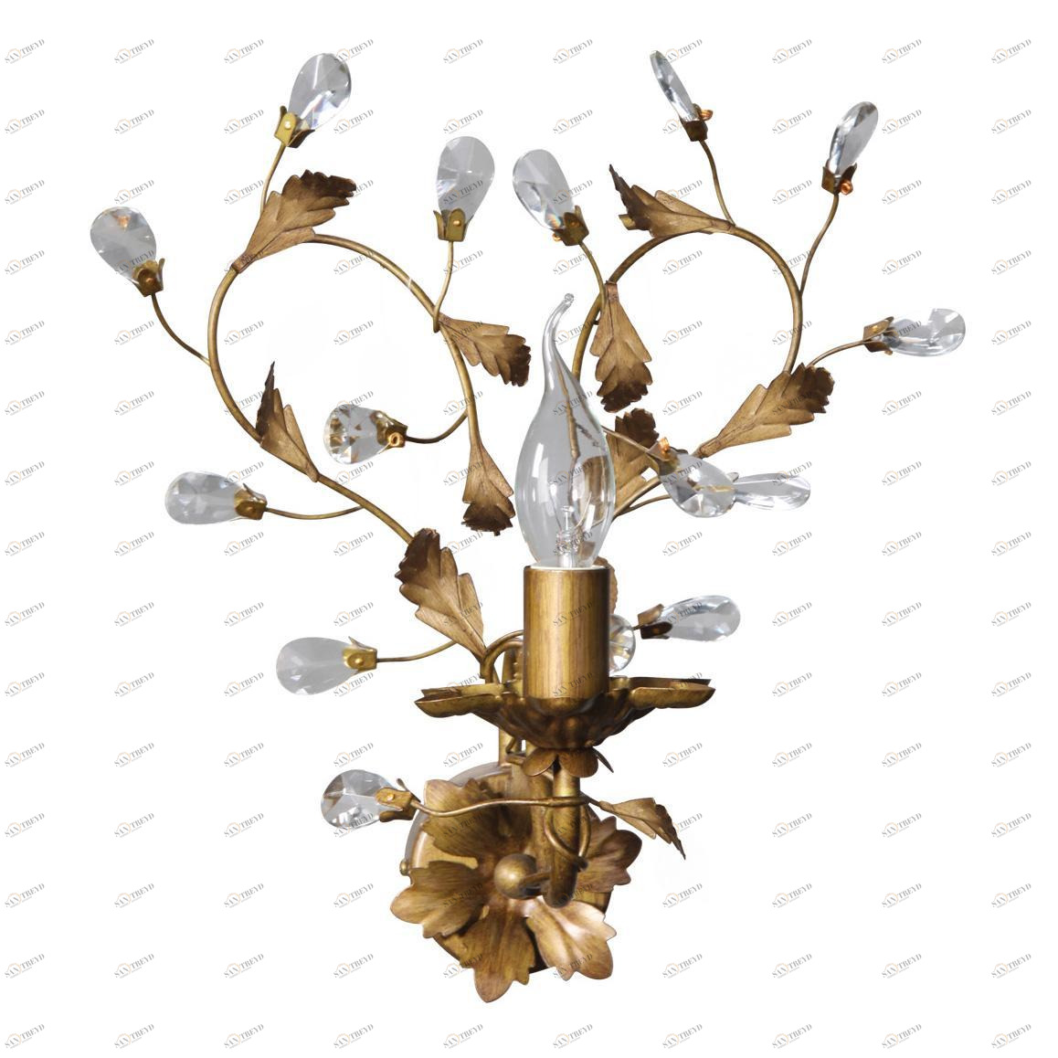 Бра Spot Light Buquet 5050111 SPOT LIGHT ФЛОРИСТИКА 118972 Коричневый;прозрачный;хром 