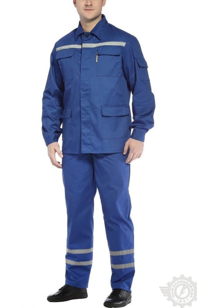 65533 Костюм "Эксперт-2" с СВП василек  Летняя спецодежда  размер 48-50/182-188  - Вид №11