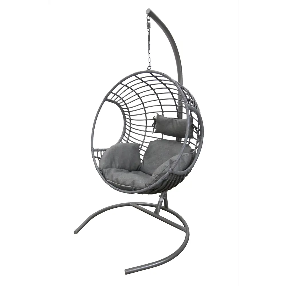 Кресло подвесное Милан BG2345 до 120 кг цвет серый Santreyd STLM-2091298 - Вид №1