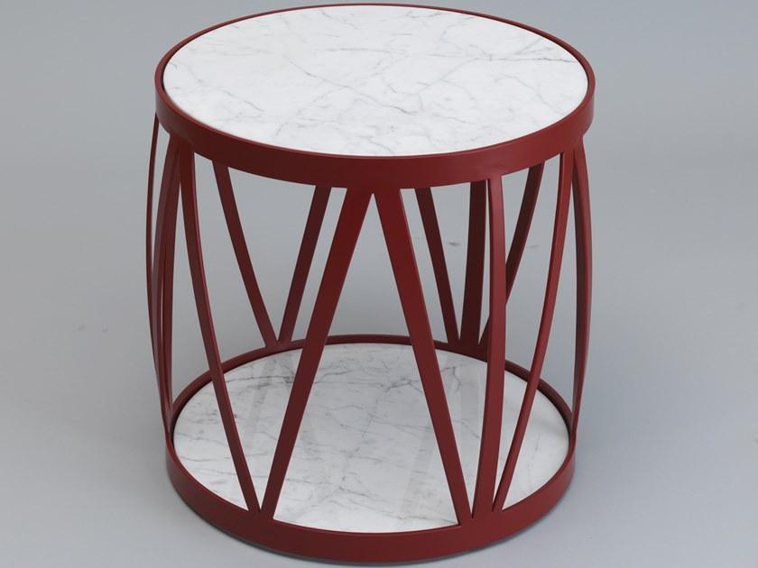 OFFICINACIANI Круглый садовый столик из кованого железа Zig zag Gf4023ct-ro - Вид №2