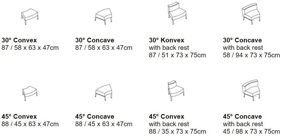 BENE Модульный диван в ткани по контракту sun-id-1448058 - Вид №4