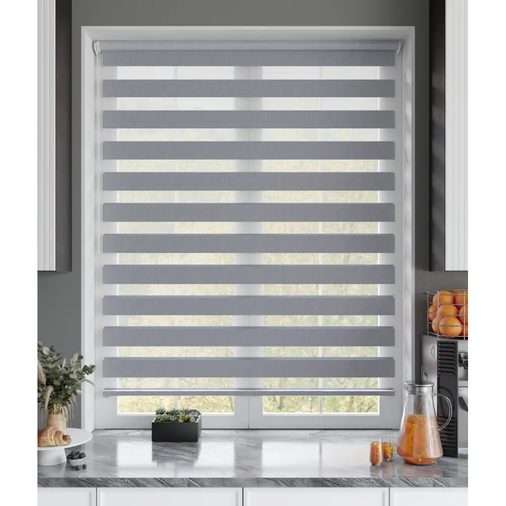 Рулонная штора день-ночь MIAMOZA Сиберия 50×160 см серая 89411394 STLM-1572110 - Вид №6