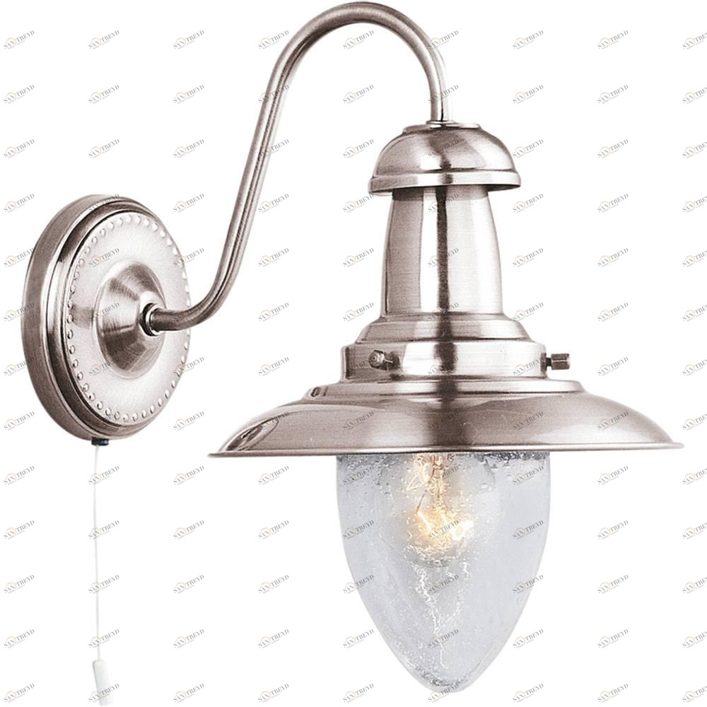 Бра Arte Lamp Fisherman A5518AP-1SS ARTE LAMP ПОД СТАРИНУ, ФОНАРЬ 078146 Прозрачный;серебро 