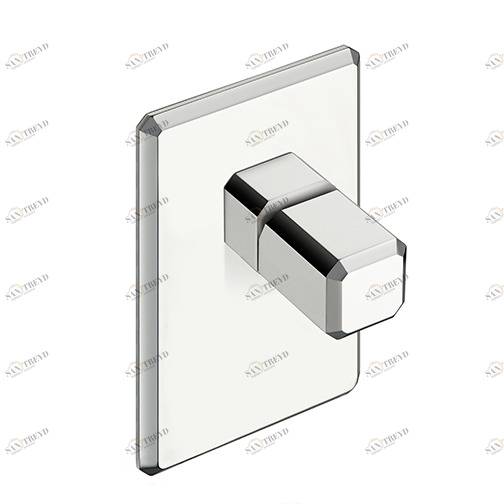 CRIIT686 Наружные части смесителя для душа CRICS535 с металлической пластиной Cristina Rubinetterie 