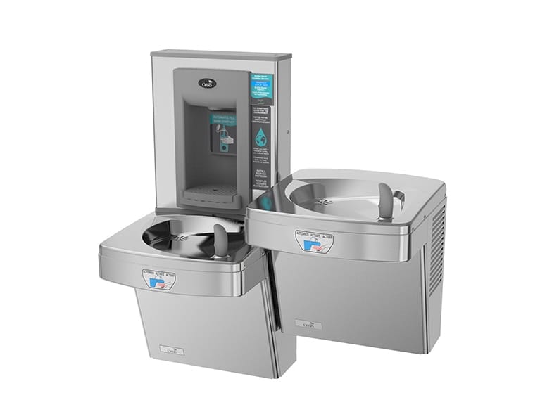 Бесконтактный диспенсер для воды с питьевым фонтаном OASIS International VersaFiller ARCH-00047375 - Вид №1