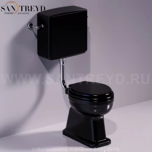 LO912NERO Бачок для унитаза Черный Simas Londra Италия