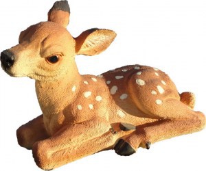 11167 ОЛЕНЁНОК лёжа, скульптура из бетона LAB.Space 