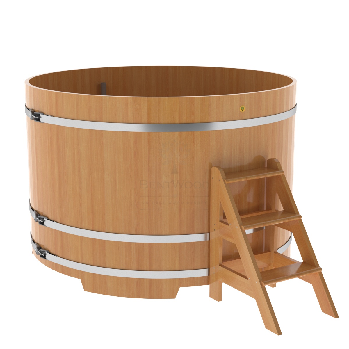 1216 Купель круглая из лиственницы d=1,80х1,2 натуральная премиум Alyarus 