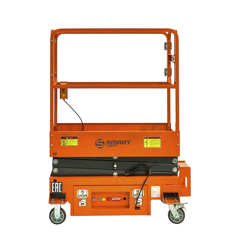 Подъемник ножничный несамоходный SJY-0.3-3.9 (220В, 300 кг, 3,9 м) SMARTLIFT (SMART) Верстакофф 81-5014