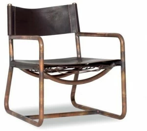 BAXTER Кожаное кресло с подлокотниками Rimini