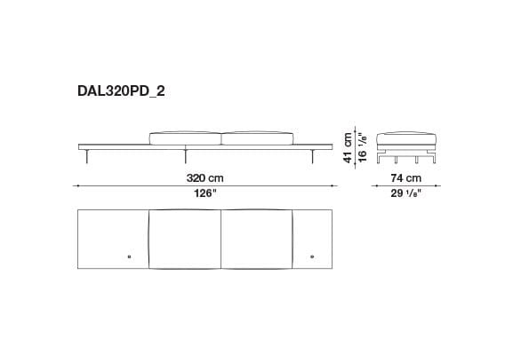 3-местный тканевый диван с полуостровом B&B Italia док ARCH-00061121 - Вид №3