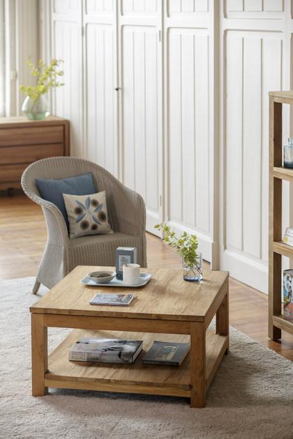 Kok Maison Низкий квадратный журнальный столик из тика Drift sun-id-1428984 - Вид №1