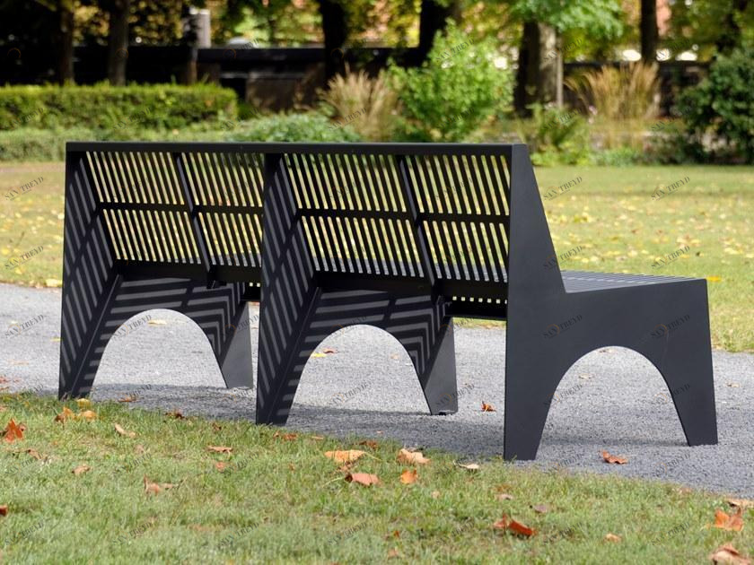 BENKERT BANKE Скамья из нержавеющей стали со спинкой Chalidor sun-id-1384770