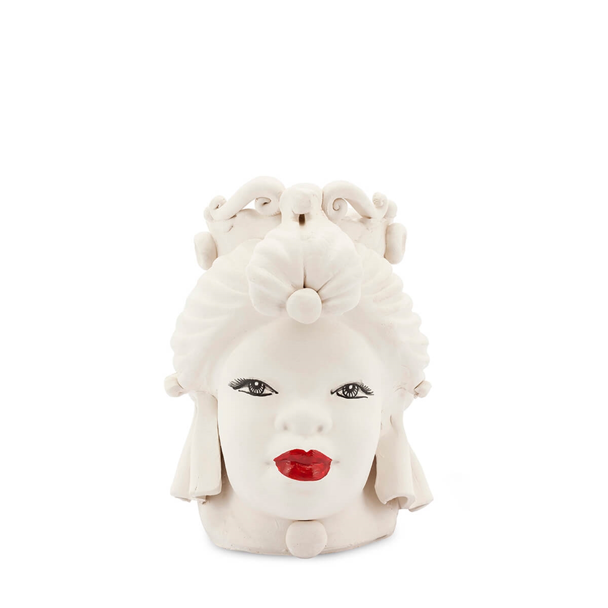 200941-WT ABHIKA ВАЗА MORO LADY МАЛЕНЬКАЯ WHITE MATT  - Вид №2