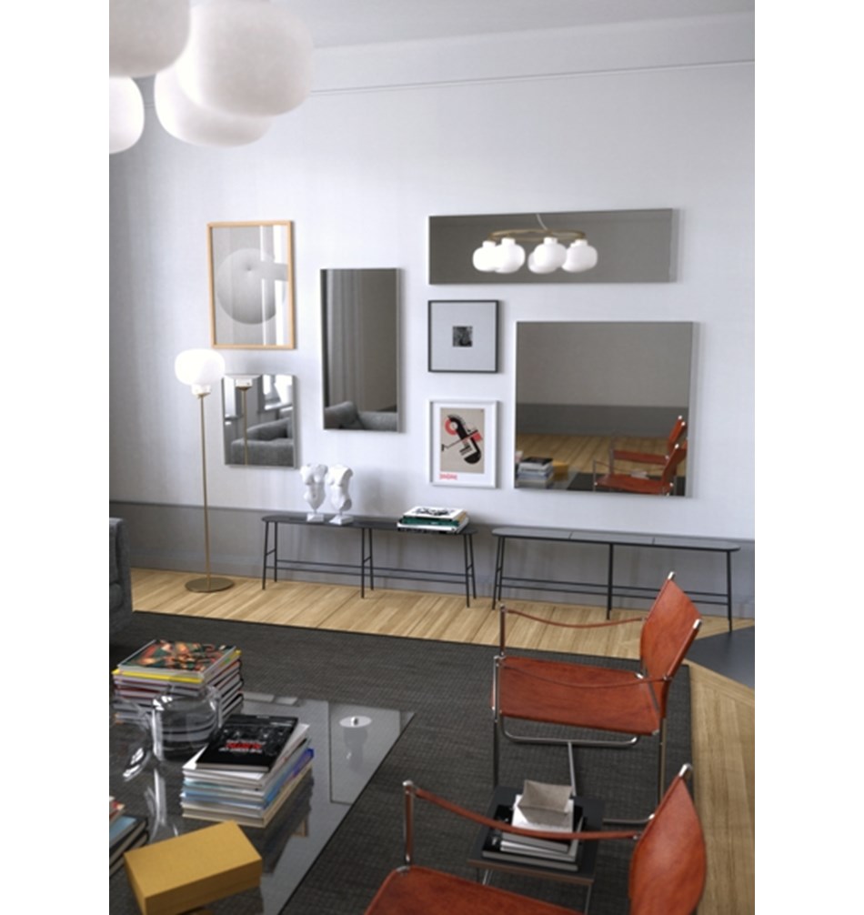 FROST Зеркало 50x100cm » белое Алюминий Белый U4136-W  - Вид №3