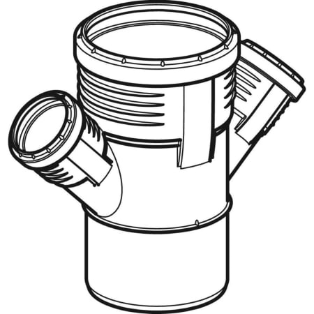 390.569.14.1 Крестовина Geberit Silent-PP 45° Geberit  - Вид №1