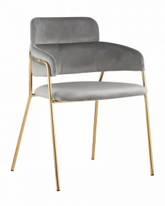 Стул со спинкой серый "Полин" STOOL GROUP ДИЗАЙНЕРСКИЕ, ИНТЕРЬЕРНЫЕ 00-3946263 Серый