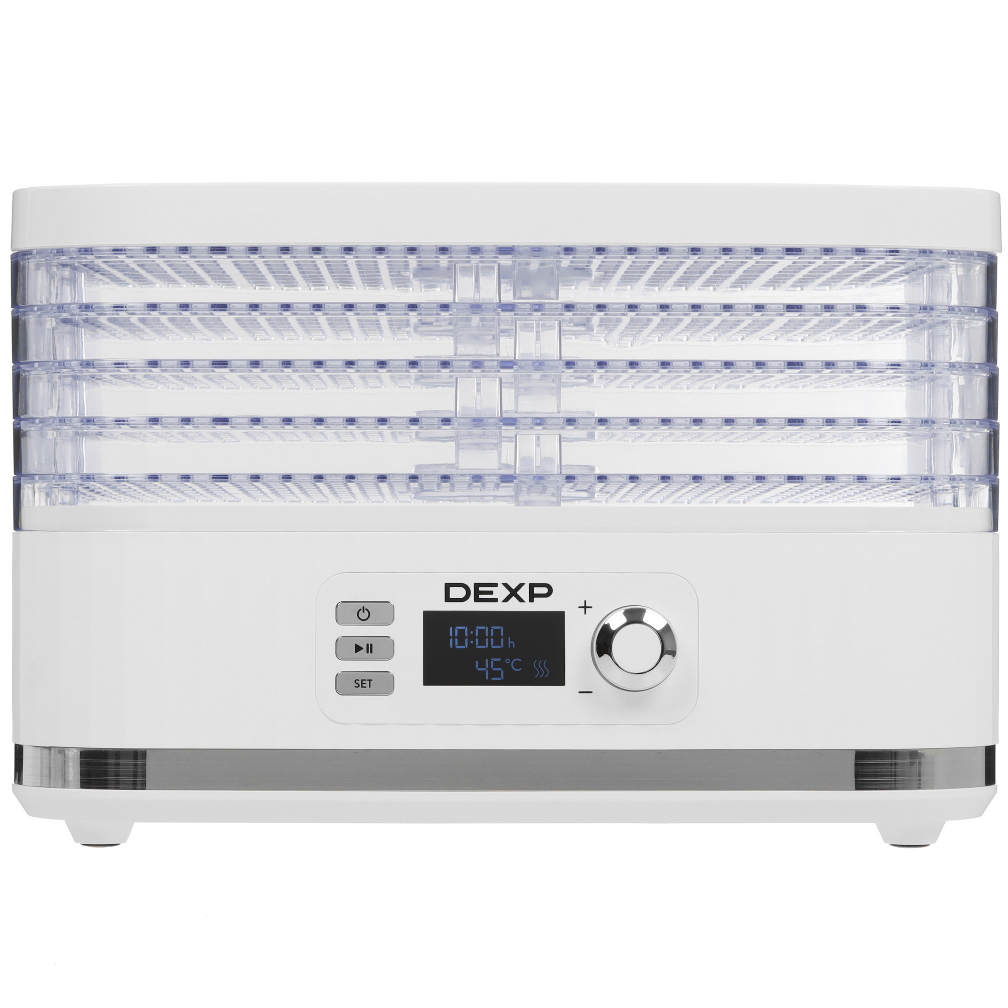 9022130 Сушилка для овощей и фруктов DEXP DFD-455V белый STDN-0111373 - Вид №1