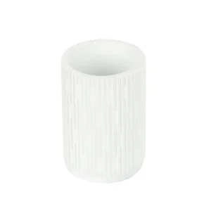 Стакан для зубных щёток Lemer Montblanc полирезин цвет белый