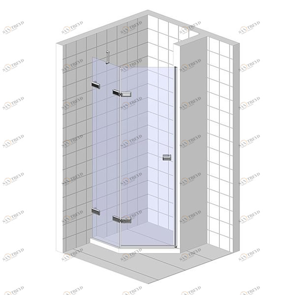 Душевая дверь в нишу 150x200 GK-862AG135 стекло прозрачное 6 мм GUTEWETTER TREND DOOR 150X200GK862AG135