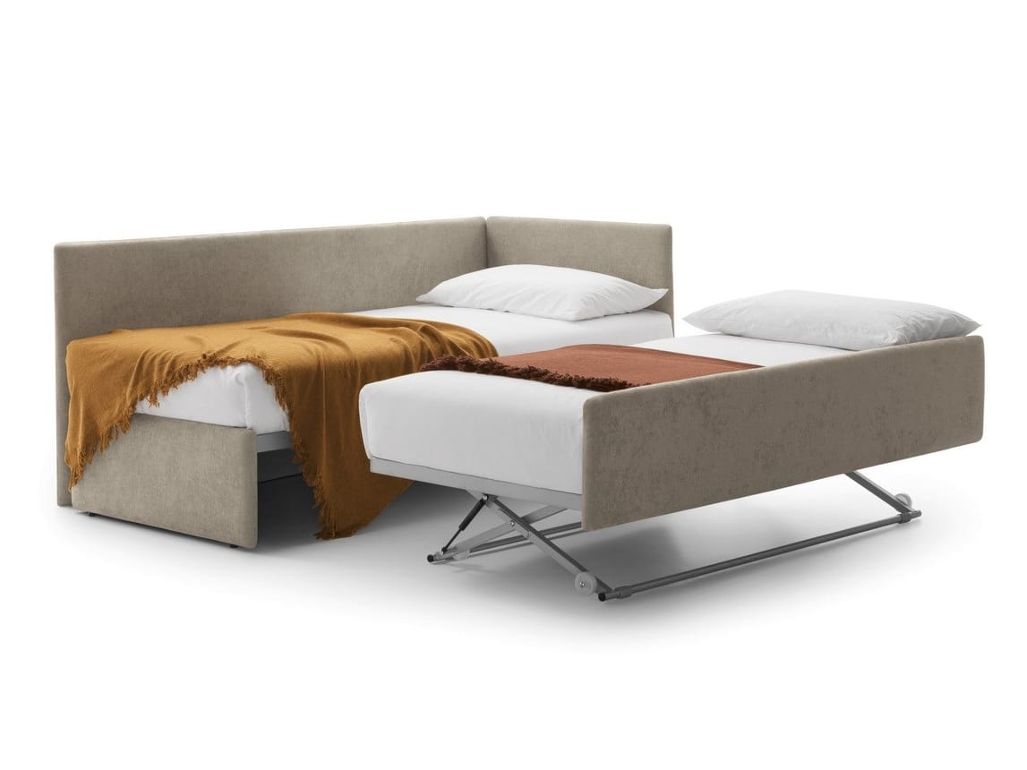 Угловая кровать с изголовьем и прямой боковой панелью Bolzan Line ARCH-00057892 - Вид №2