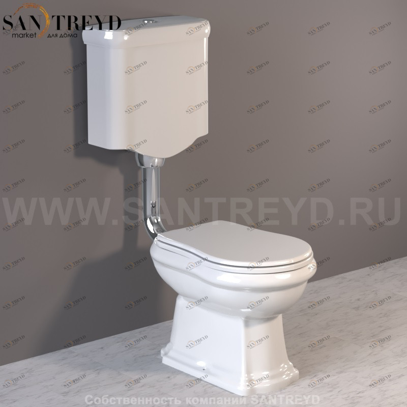 108201 Бачок для унитаза Белый Kerasan RETRO Италия