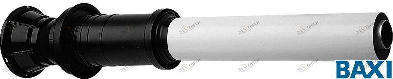 KHG71409351 Вертик. наконечник для коакс. трубы полипропиленовый, диам. 80/125 мм, HT (KHG71409351) BAXI 