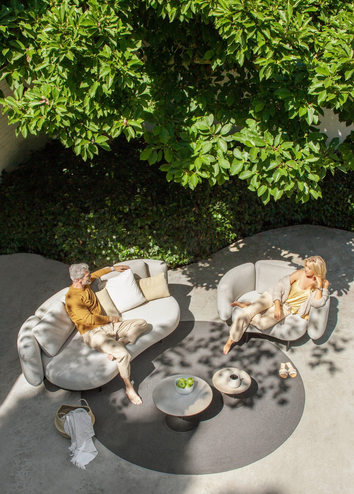 2-местный тканевый садовый диван Royal Botania Organix Lounge ARCH-00055240 - Вид №9