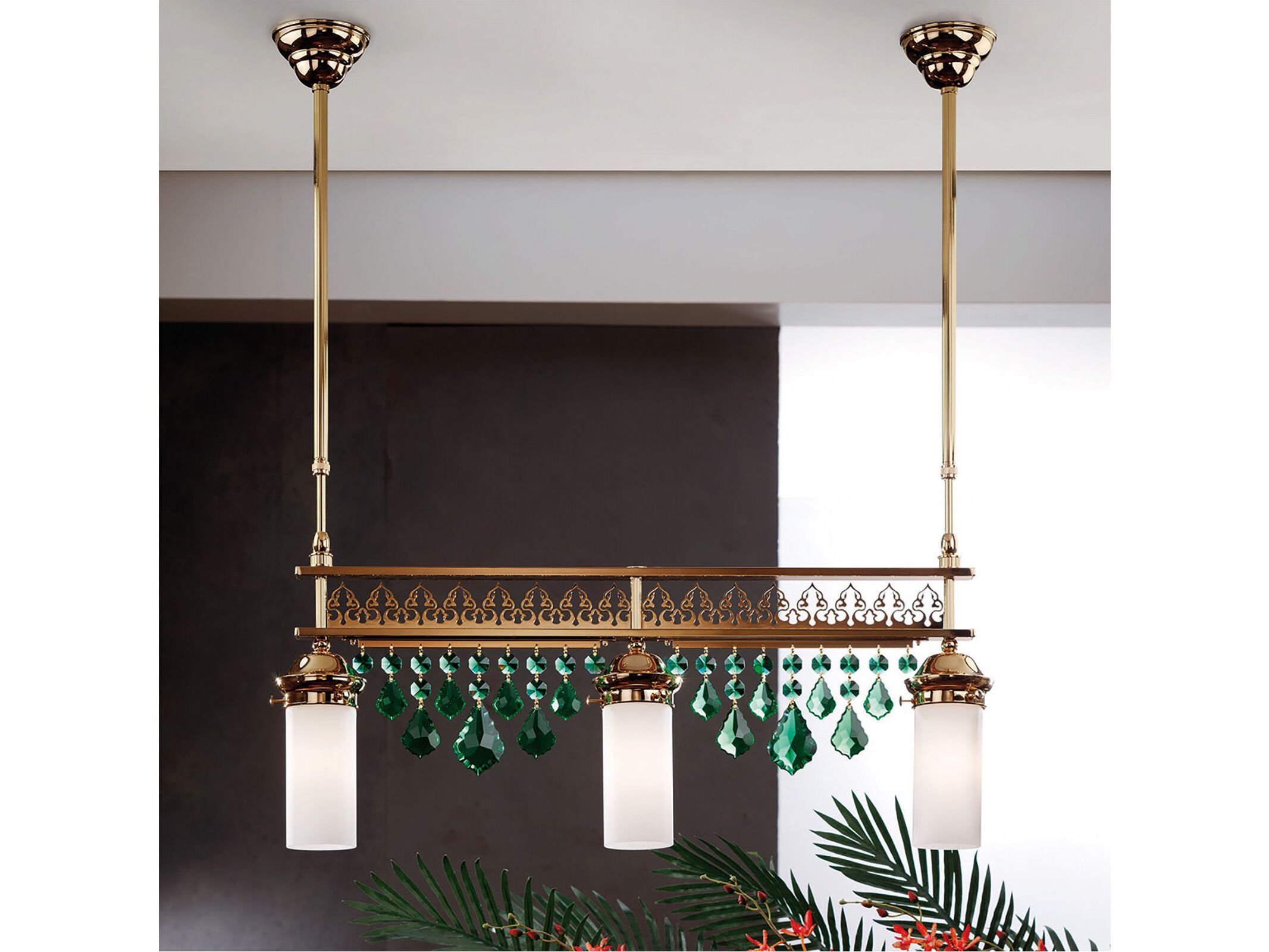 Подвесной светильник из латуни с кристаллами Orion Oriontal ARCH-00023331