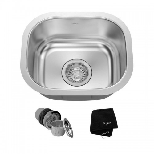KBU17 Мойка кухонная прямоугольная Krausru  - Вид №1
