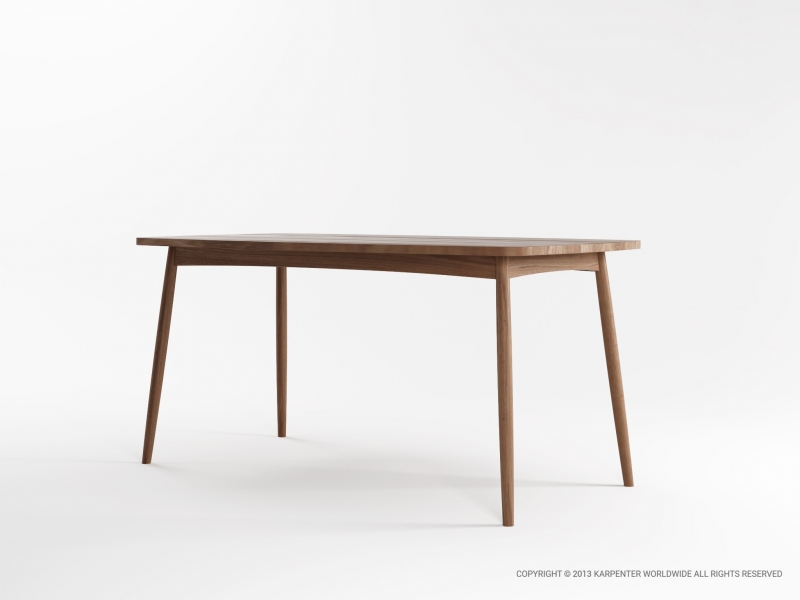 522_1001 Стол обеденный прямоугольный 160 Karpenter Twist - Вид №1