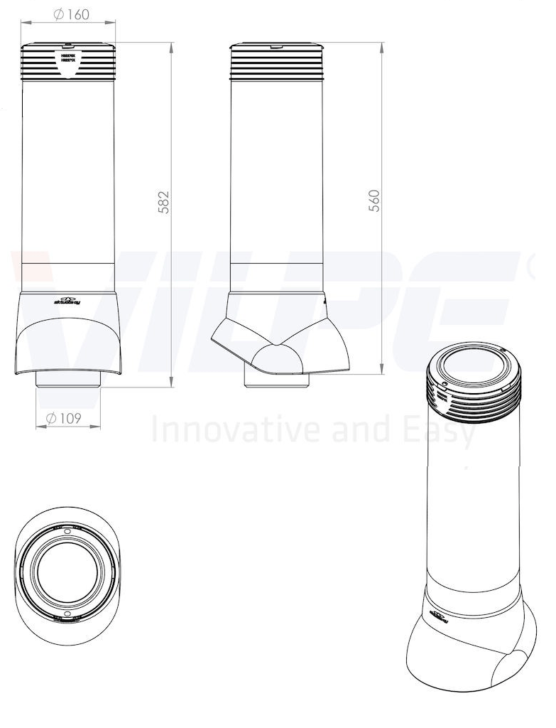 110P/IS/500 Вентиляционный выход канализации, RR11 Santreyd sun-id-683462 - Вид №1