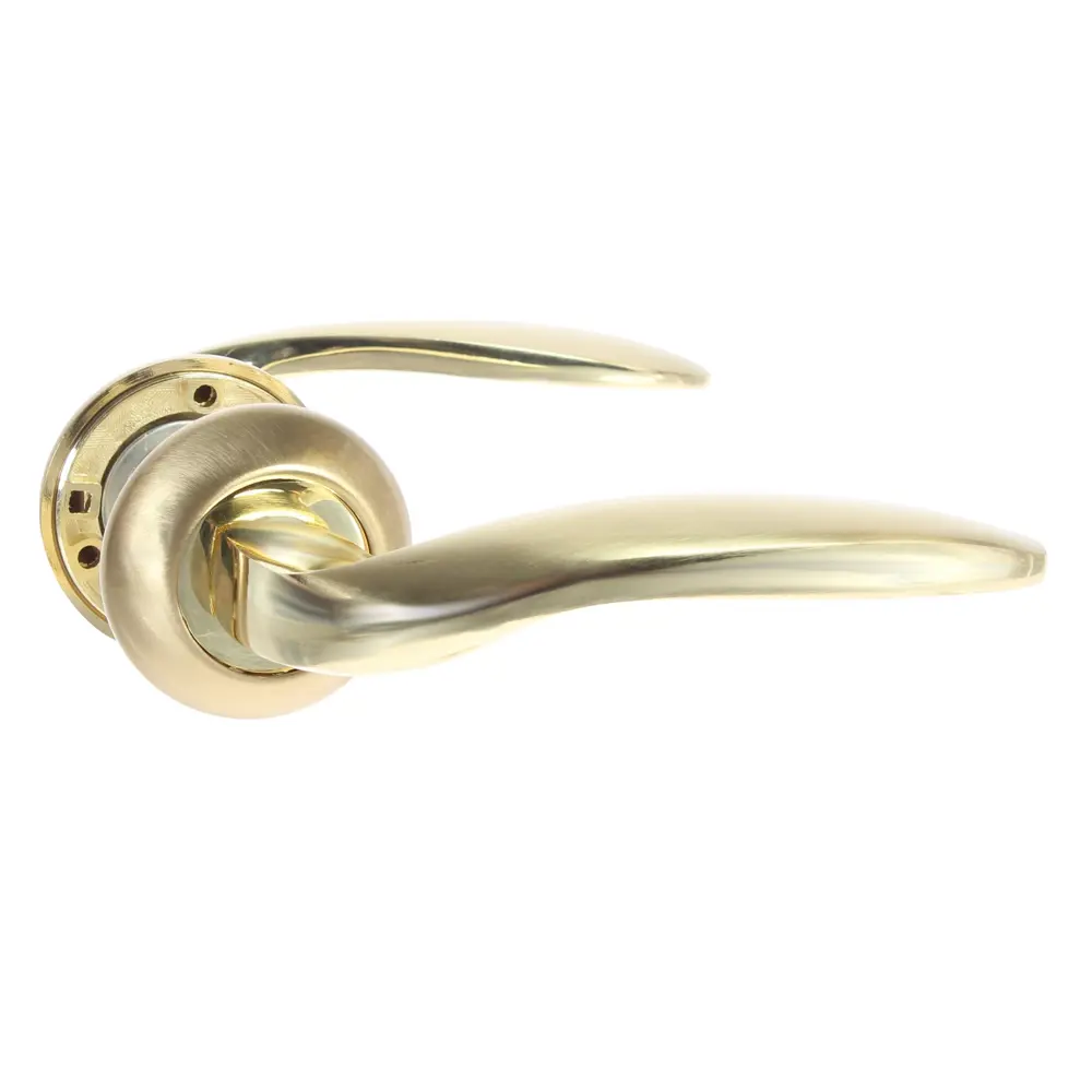 Ручки дверные Megapolis "Beijing" H-0809-А-GM/G, цвет глянцевое золото ARMEX STLM-2007591 - Вид №1