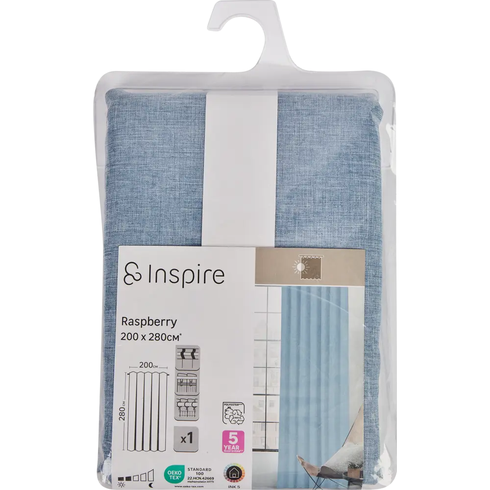 Штора Inspire Raspberry Ink 5 - Голубая гармония для вашего интерьера 86253833 STLM-1357171 - Вид №7