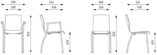 BENE Штабелируемое мягкое кресло для залов ожидания sun-id-1489061 - Вид №1