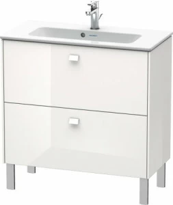 BR440702222 Тумбочка напольная компакт Brioso #BR4407 820 x 389 мм Белый глянцевый декор