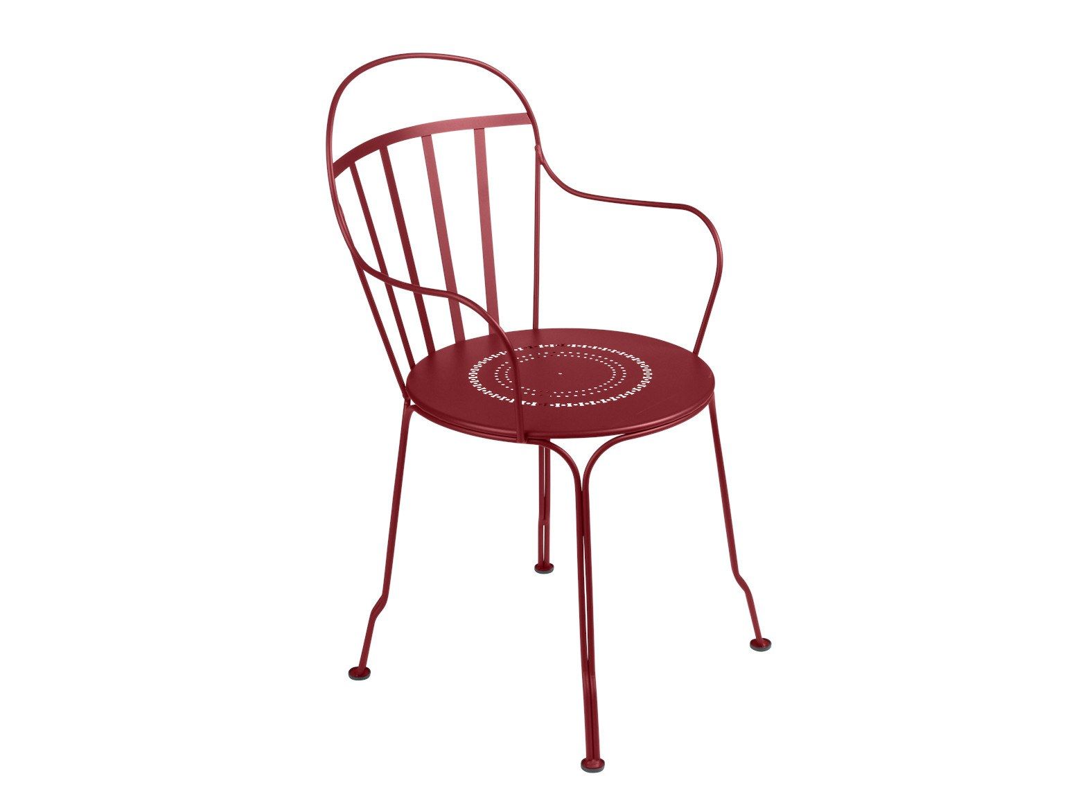 Стальной штабелируемый садовый стул с подлокотниками Fermob LOUVRE ARCH-00097900
