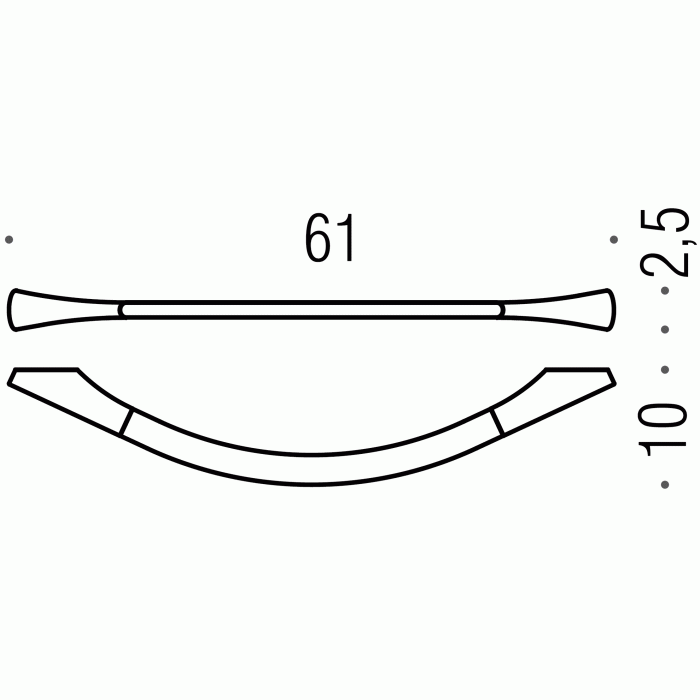 B2811 Полотенцедержатель 61 см COLOMBO LAND Colombo Design - Вид №2