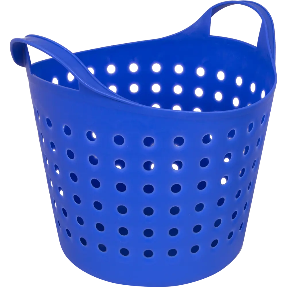Корзинка Soft 20.61×22.21×17.4 см 4.1 л пластик цвет синий BEROSSI STLM-2168320 - Вид №1