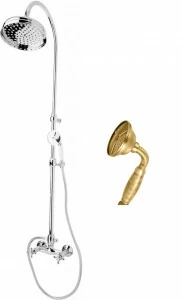 Душевая стойка со смесителем, верхним и ручным душем CEZARES GOLF-CD-02-M