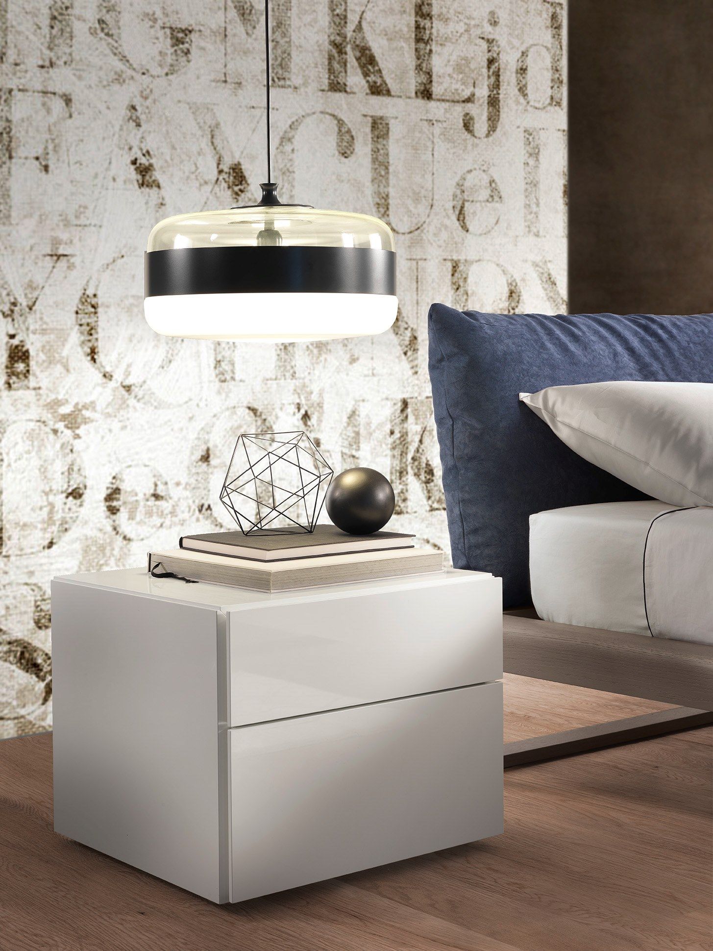 Деревянная прямоугольная тумбочка с ящиками Olivieri ARCH-00080370 - Вид №10