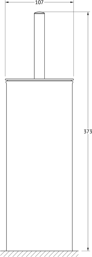 DEF 001 Туалетный ерш с крышкой напольный DEFESTO Pro - Вид №1