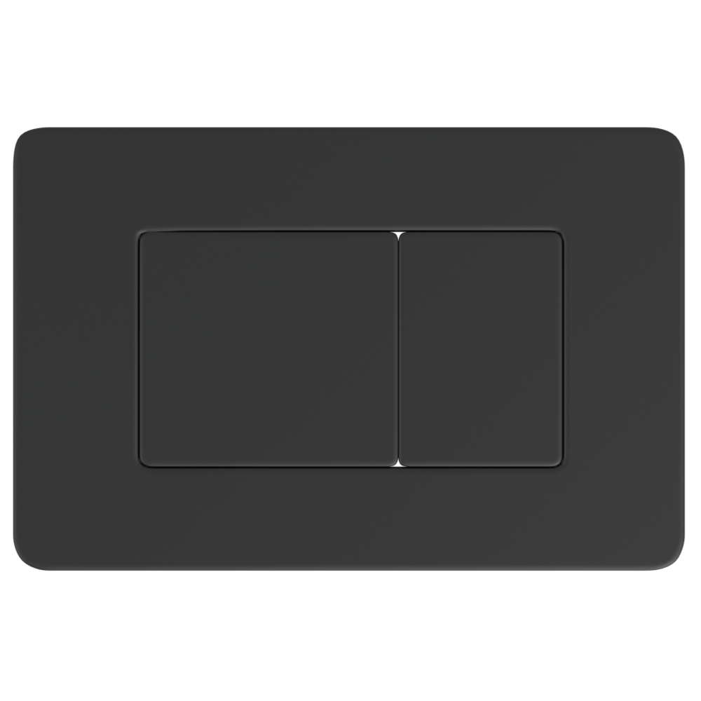 R301-N Двойная клавиша смыва с матовым черным покрытием duten 