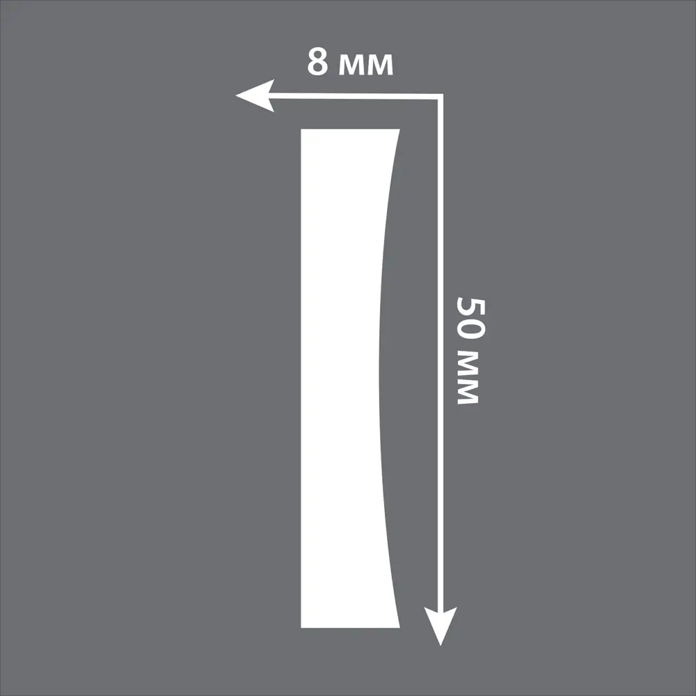 Молдинг настенный полистирол Decomaster d045-373 серый 8х50x2000 мм STLM-2114648 - Вид №3