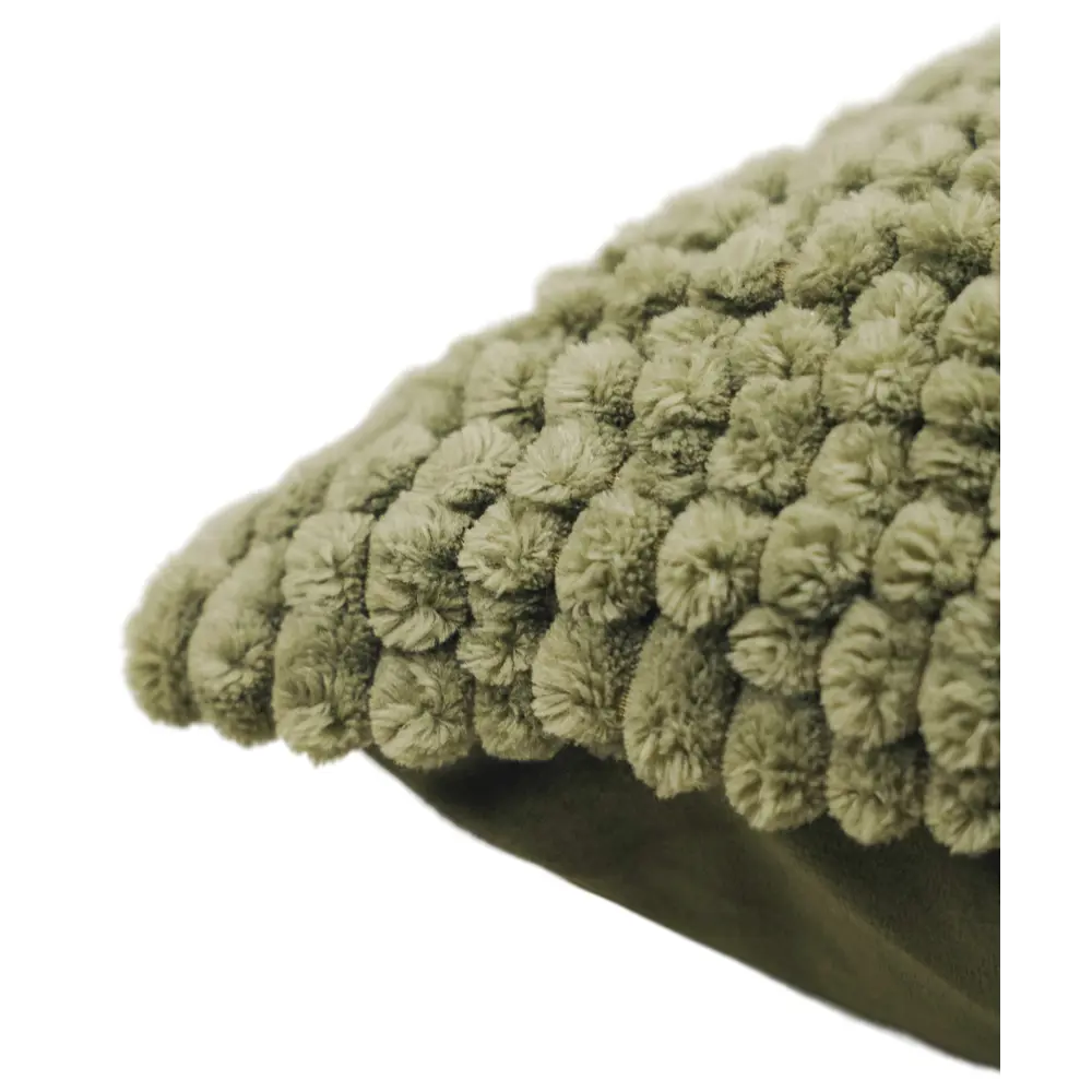 Подушка Шарики 45x45 см цвет оливковый LINEN WAY STLM-2174743 - Вид №2