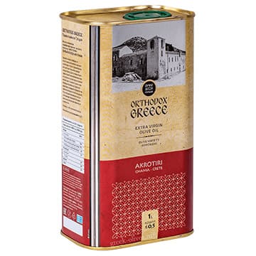 Оливковое масло AKROTIRI Extra Virgin Православная Греция 1 л Santreyd 28494 - Вид №1
