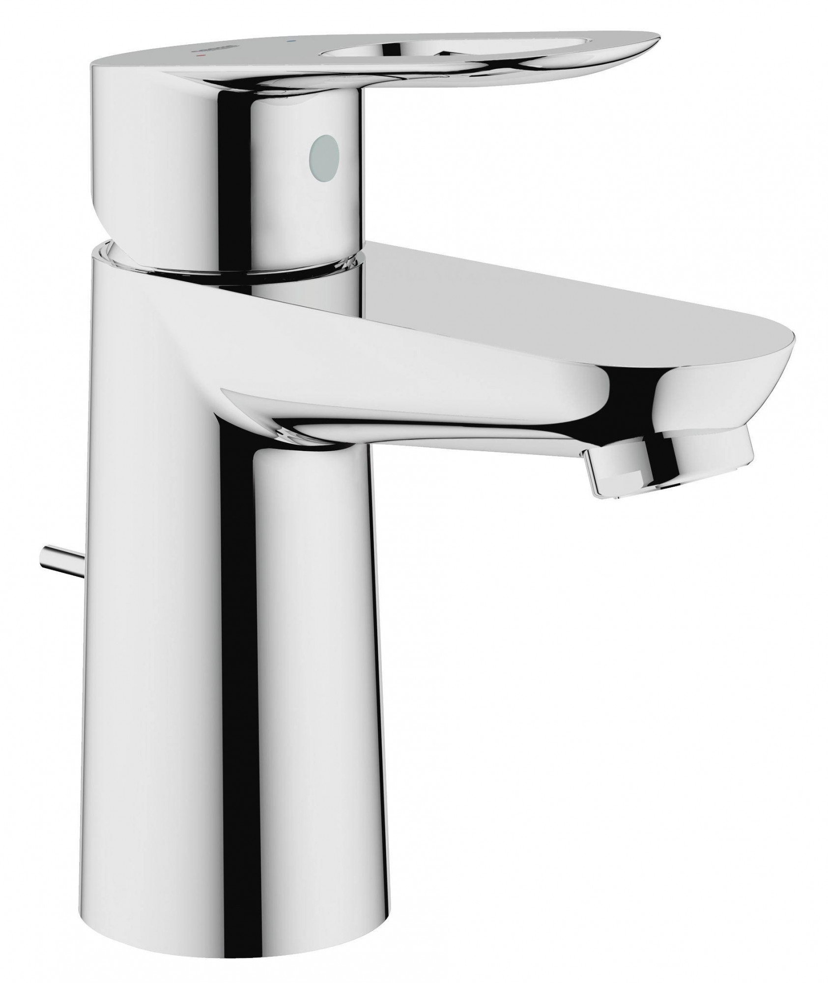 Смеситель для раковины GROHE BauLoop с донным клапаном, хром (23335000)